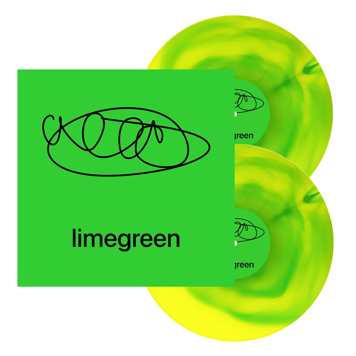 limegreen 2LP (Limited Edition Green and Yellow Swirl)